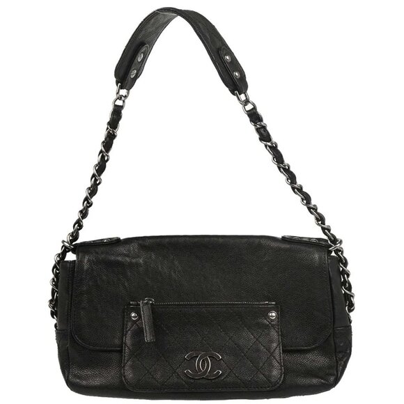 Chanel Black Calfskin Handbag - Picture 1 of 10